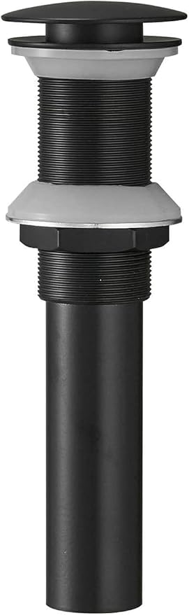 Bathroom Sink Drain Vessel Sink Pop Up Drain Without Overflow Black Commercial Vanity,Brass Metal Fits Standard Bathroom Sink Hole 1-1/2" to 1-3/4"