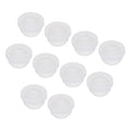 MECCANIXITY 20Pcs Snap Rubber Grommet Plug Mount Dia 8mm ID 5.5mm Narrow Groove Width 2mm Seal Anti-Scratch for Electrical Box Cable Pipes Transparent