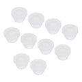 MECCANIXITY 20Pcs Snap Rubber Grommet Plug Mount Dia 7mm ID 4.5mm Narrow Groove Width 2mm Seal Anti-Scratch for Electrical Box Cable Pipes Transparent