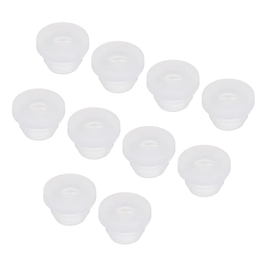 MECCANIXITY 20Pcs Snap Rubber Grommet Plug Mount Dia 7mm ID 4.5mm Narrow Groove Width 2mm Seal Anti-Scratch for Electrical Box Cable Pipes Transparent