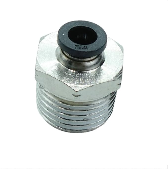 CDQBWQDJT 3 Pcs Pneumation Fitting 1/4" Tube OD Push To Connect X 1/2 NPT Pipe Male Connector