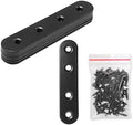 8 Sets 4 Inch Stainless Steel Flat Plate Straight Bracket