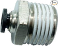 CDQBWQDJT 5 Pcs Pneumation Fitting 1/4" Tube OD Push To Connect X 1/2 NPT Pipe Male Connector