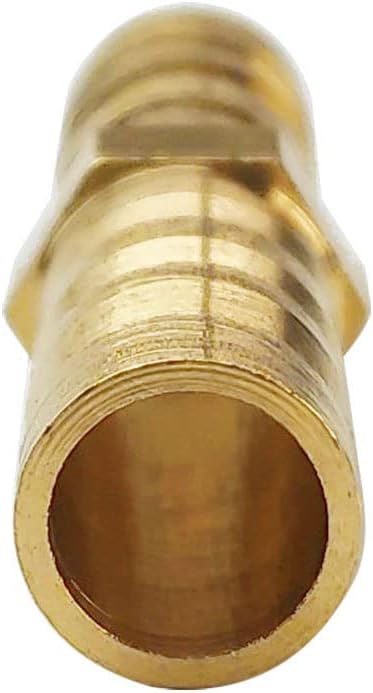 10PCs 5/16" Brass Hose Barb Fitting Straight Shape Barbed Splicer Mender Union Fitting for Oil Water Air