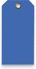 Tags 4 Less 15 Mil Waterproof Plastic Tags, Pack of 100 – 4” x 8” Heavy Duty Plastic Tags for Labeling, Outdoor Tagging, Equipment Labeling, Luggage, Valves & More (Dark Blue)