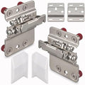 Cabinet Mounting Bracket Hanging Connector Pair – Adjustable Heavy Duty Wall Cabinet Hanger Brackets, Concealed Kitchen Cupboard Mount Hardware for Wall Cabinets, Wardrobe, Bathroom Storage