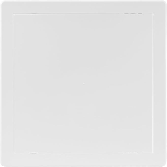 10x10 Inch White Access Panel – ABS Plastic Square Wall & Ceiling Access Door for Plumbing Electrical HVAC – Easy Install Indoor Panel for Drywall, Home Improvement and Maintenance