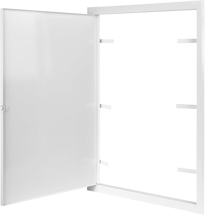 16" x 24" White Metal Access Panel. Service Shaft Door Panel. Plumbing, Electricity, Heating, Alarm Wall Access Panel for Drywall. Bathroom Services Access Hole Cover.