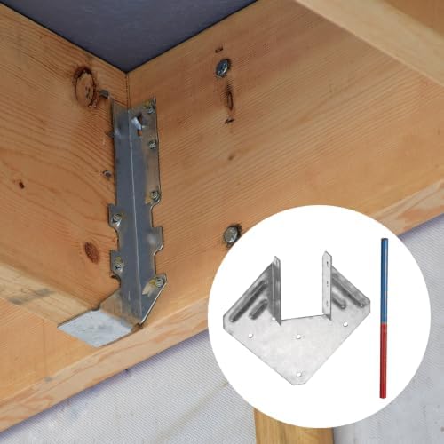 uxcell 10Pcs Joist Hanger, 2"x6" Galvanized Steel, 1.65" Inner Width