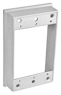 Sealproof Metallic 1-Gang Weatherproof Extension Ring, No Holes, Gray Electrical Box Extender