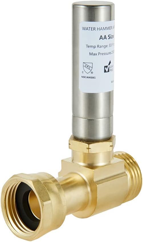 (pack of 50) EFIELD S-241 Stainless Steel Water Hammer Arrestor For Washing Machine, 3/4 Inch Swivel FHT x 3/4 Inch MHT,(HAMMER020-50PCS)