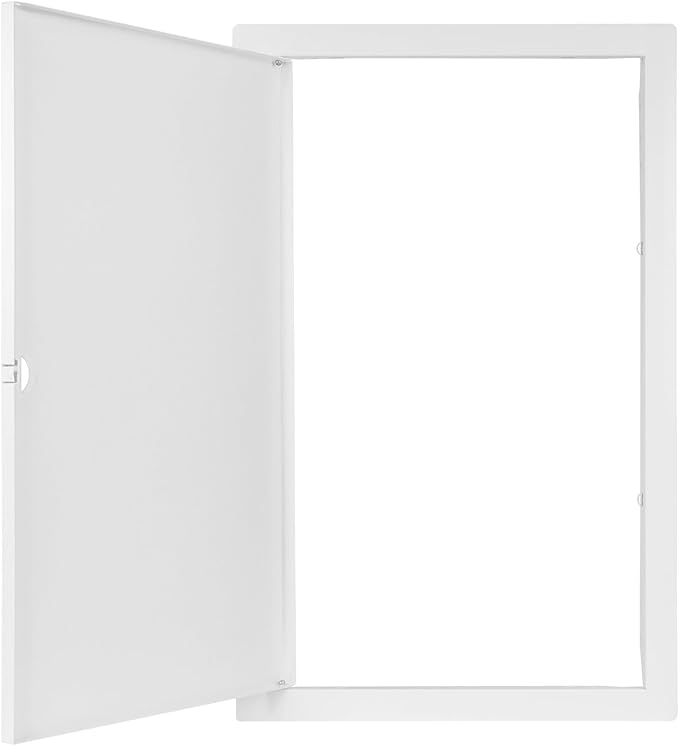12 x 20 Inch White Rectangular Metal Plumbing Access Panel - Indoor Wall Access Door for HVAC, Wall, Ceiling, and Drywall with Panel - Opening Box Door Cover - Easy to Install