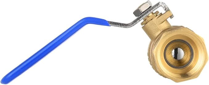 (Pack of 10) EFIELD 3/4 Inch 600 WOG FNPT Heavy Duty Full Port Brass Ball Valve FIP Threaded, Blue Level, LF Brass,(VALVE270)
