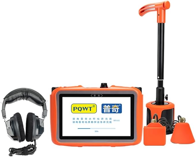 PQWT L5000 Professional Water Leak Detector Kit with 3 Sensors, Earphone, 5m Depth