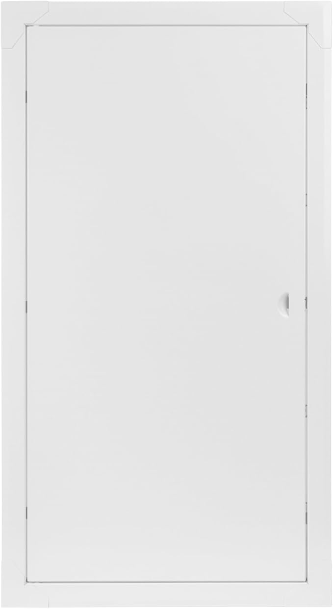 12x24 Inch White Access Panel – Metal Rectangular Wall & Ceiling Access Door for Plumbing Electrical HVAC – Easy Install Indoor Panel for Drywall Home Improvement and Maintenance