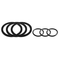 Lever and Twist Waste Valve Repair Kit, 3.5 Inch, with O-Rings and Gaskets, Plumbing Replacement Parts, 6 Pieces