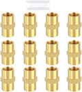 METALLIXITY 12PCS 1/8" FeMale NPT x 1/8" FeMale NPT Thread Brass Coupling