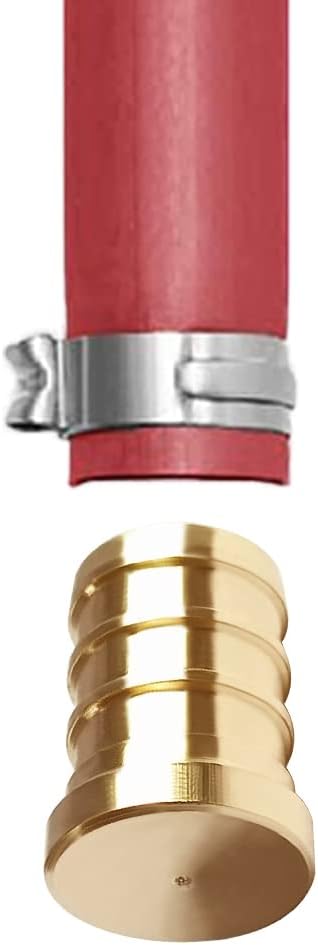 20PCS LF Brass 1/2 Inch PEX Barb Plug End Cap Pipe Crimp Fitting
