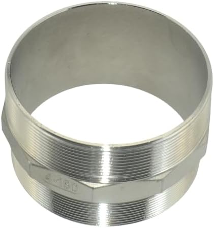 4"x4" NPT Male Threaded Hex Nipple,Stainless Steel 304 Quick Coupler Pipe Fitting (4")