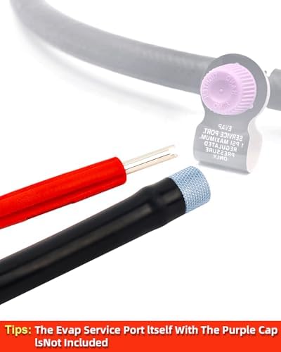 EVAP Service Port Adapter Connector Kit with Valve Removal Tool, Adaptor Connector Kit for Smoke Leak Tester