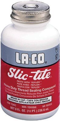 LA-CO 42002 Slic-Tite Premium Thread Sealant Paste with PTFE, -50 to 500 Degree F Temperature, 1-1/2 oz. Tube