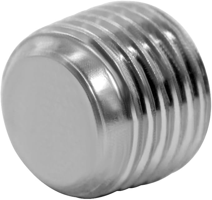 Joywayus 5Pcs Stainless Steel Internal Hex Thread Socket Pipe Plug 1/8"NPT Male