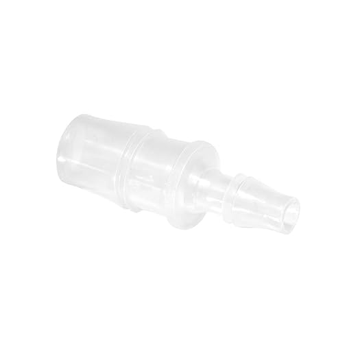 Quickun Plastic Hose Barb Reducer Fitting 1/2" to 1/4" Barbed Reducing Union Adapter Splicer Mender Joint Fitting (Pack of 2)