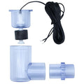 SS2 Float Switch L Shape, Compatible with Safe-T-Switch for HVAC Drain Pan Condensate Outlet, AC Water Level Switch with 3/4 Inch Adapter and 6Ft Wire (1, Transparent Blue)