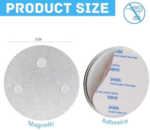 Magnetic Smoke Detector Sticky Pads Magnetic Adhesive Pads 3PCS Magnetic Smoke Alarm Fixing Mount No Drilling Magnet Holder Installation Tool for Smoke Fire Alarms Detector