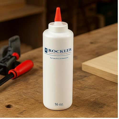 16 oz Refillable Glue Bottle with Precision Tip for Woodworking, Clog-Free