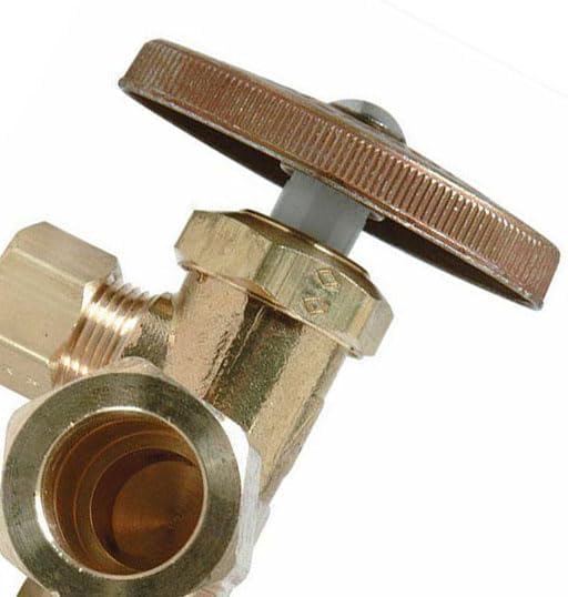 Replacement 5/8 Inch Comp x 3/8 Inch Comp x 1/4 Inch Comp Dual Outlet & Dual Shut Off Multi Turn Angle Stop Valve for PrimeX 82024