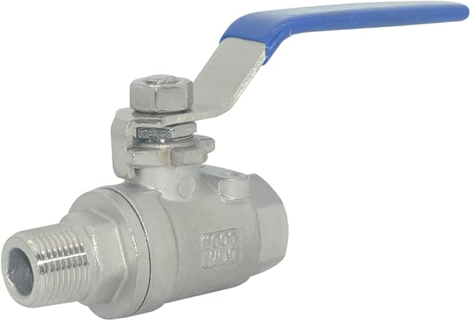 DAN SPEED 3/8 Inch Male x Female NPT Ball Valve S304 Stainless Steel,Full Port Heavy Duty for Water, Oil, and Gas,1000WOG (3/8 inch)