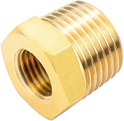 Joywayus 5Pcs Brass Reducing Hex Bushing 3/4" NPT Male to 3/8" NPT Female