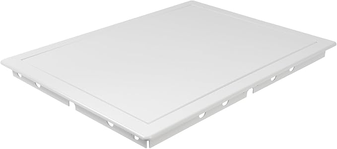 12x16 Inch White Access Panel – ABS Plastic Rectangular Wall & Ceiling Access Door for Plumbing Electrical HVAC – Easy Install Indoor Panel for Drywall, Home Improvement and Maintenance
