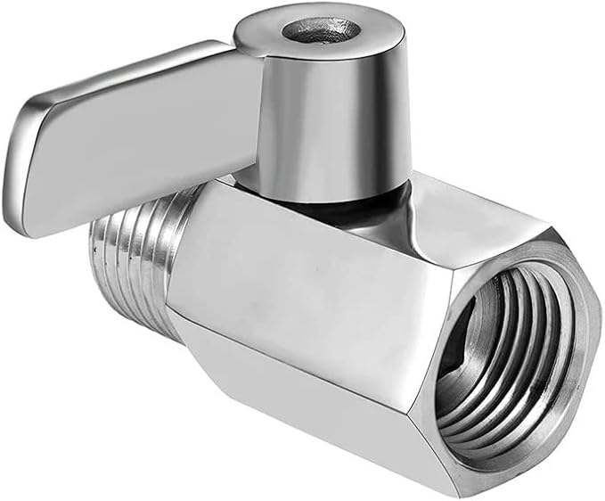 316 Stainless Steel Mini Ball Valve Shut Off Valve 1/4" NPT Male Female Thread Pipe Fitting Connector for Water Gas Oil (Pack of 2)