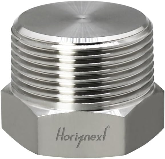 npt 1-1/2 stainless steel 304 Male Thread hex Head water Pipe Plug, adapt to cap brass fitting manifold (1 pc)