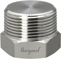 npt 1-1/2 stainless steel 304 Male Thread hex Head water Pipe Plug, adapt to cap brass fitting manifold (1 pc)