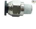 CDQBWQDJT 10 Pcs Pneumation Fitting 5/16" Tube OD Push To Connect X 1/8 NPT Pipe Male Connector
