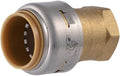 SharkBite Max 3/4 x 1/2 Inch FNPT Reducing Adapter, Push-to-Connect Brass Plumbing Fitting, UR092A