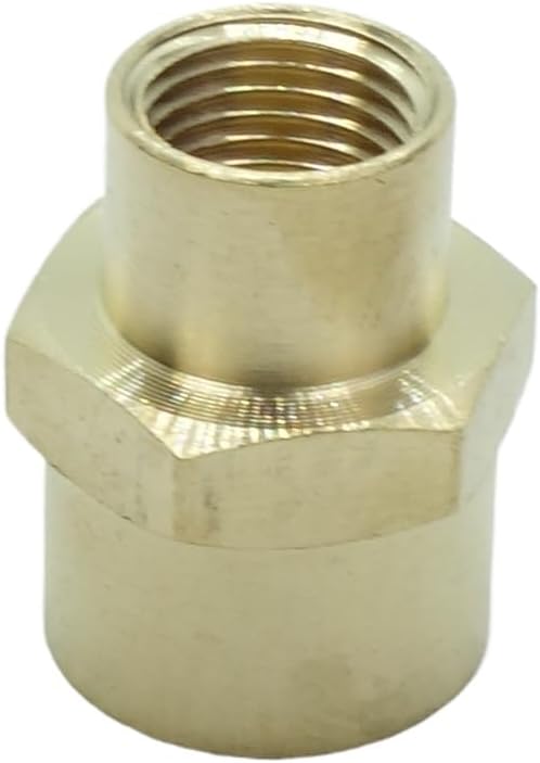 10 Pcs Brass Pipe Fitting Reducing Coupling, FNPT to FNPT Reducer Adapter, 1/4" x 1/8" NPT Female