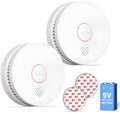 SITERWELL Smoke Detector Fire Alarms 9V Battery Operated
