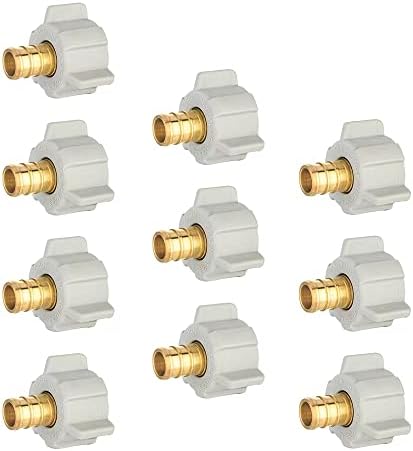 10-PACK EFIELD 1/2" Pex x 1/2"Female NPT Swivel Adapter(PEX1807202-10)