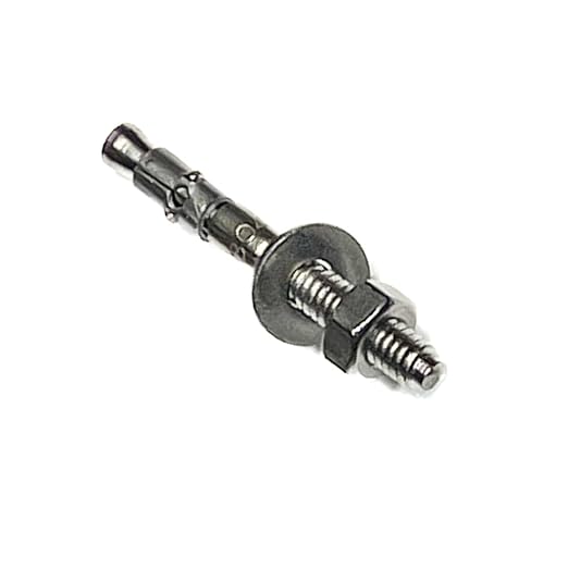 Wedge Anchors – Heavy-Duty 304 Stainless Steel Expansion Bolts for Concrete & Masonry, Rust-Resistant & Durable - 1/4" X 2-3/4" - 50 Pack