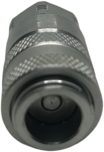 PD222 Series PD Steel Test Port and Diagnostic Equipment Quick Coupler with Female Pipe Thread, 1/8" Body Size, 1/8"-27 NPTF Thread Size, 1.8" Length