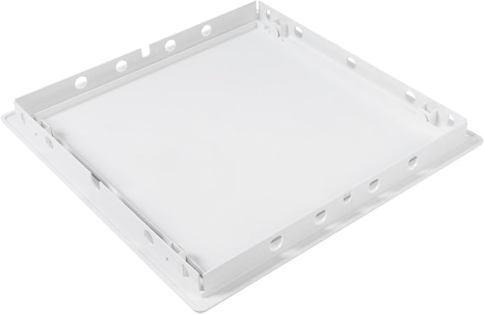 12 x 12 Inch White Access Panel – ABS Plastic Rectangular Wall & Ceiling Access Door for Plumbing Electrical HVAC – Easy Install Indoor Panel for Drywall, Home Improvement and Maintenance