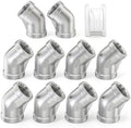 TAISHER 10PCS 304 SS 45 Degree elbow,1"NPT Female Pipe Fitting