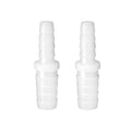Quickun Plastic Hose Barb Reducer Fitting 3/8" to 1/4" Barbed Reducing Union Adapter Splicer Mender Joint Fitting (Pack of 2)