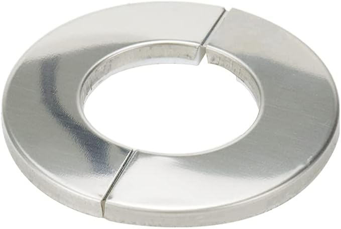 Wall Split Flange, Stainless Steel Round Escutcheon Plate for 1.33"/34mm Diameter Pipe, Pack of 2