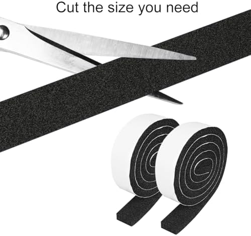 2 Rolls 1/2 Inch W 1/4 T Weather Stripping Air Conditioner Open Cell Foam Seal Tape, Window Insulation High Resilience Seal Strip for Doors Window,Total 32FT