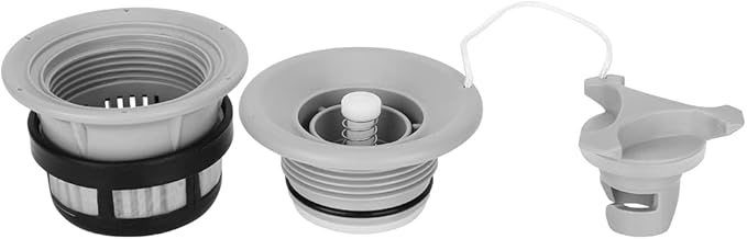 3Pcs Air Valve, Inflatable Tent Air Valve with Filter Mesh Accessory for Inflatable Tent Boat Kayaks(Gray) Rowing Supplies Air Tumble Track Valve Spiral Air Plug Air Valve Replacement